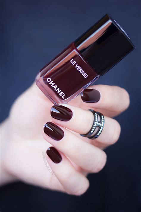 chanel afterglow nail polish dupe|dark red nail polish like chanel.